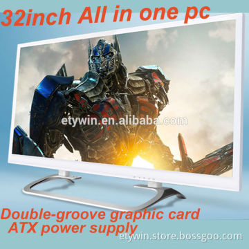 Gaming all in one computer case w/o computer part gaming computer 32" LED monitor all in one pc built-in all in one barebone pc